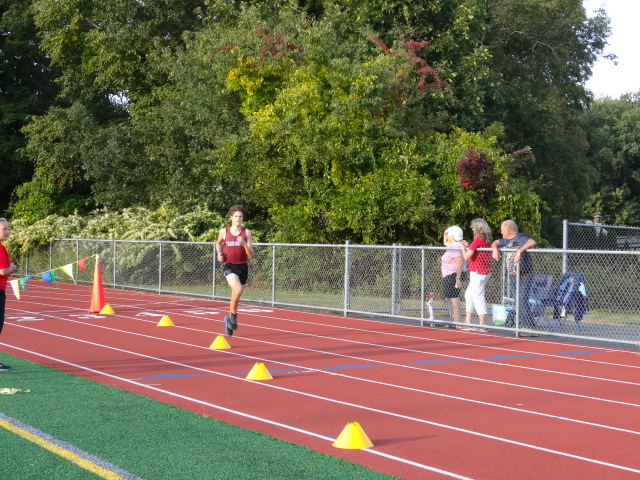 THS cross country runner Scott Spooner captured moments before finishing first.