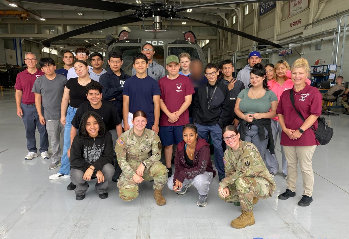 Cadets from THS JROTC at their recent two-day field trip to Niantic.