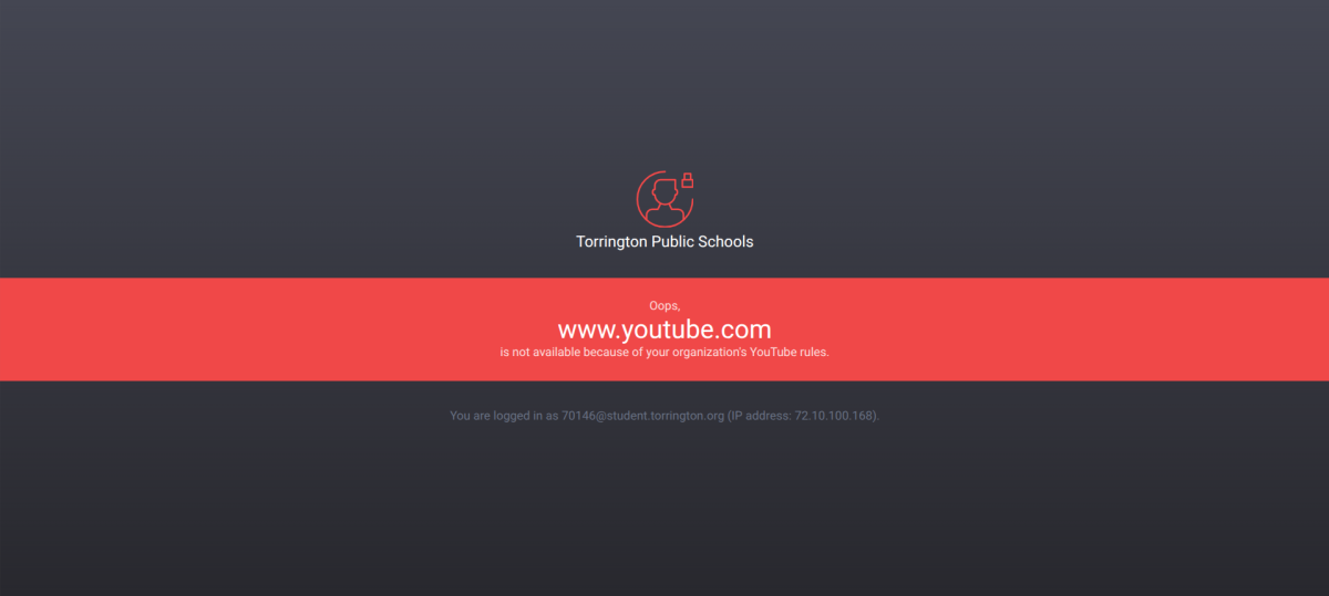 Frustration Builds as YouTube Becomes Blocked at THS