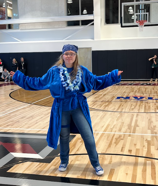 Junior Amelia Hinman gets the prize for Raider Pride