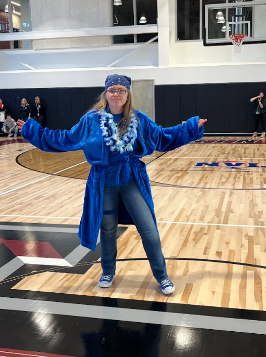 Junior Amelia Hinman gets the prize for Raider Pride