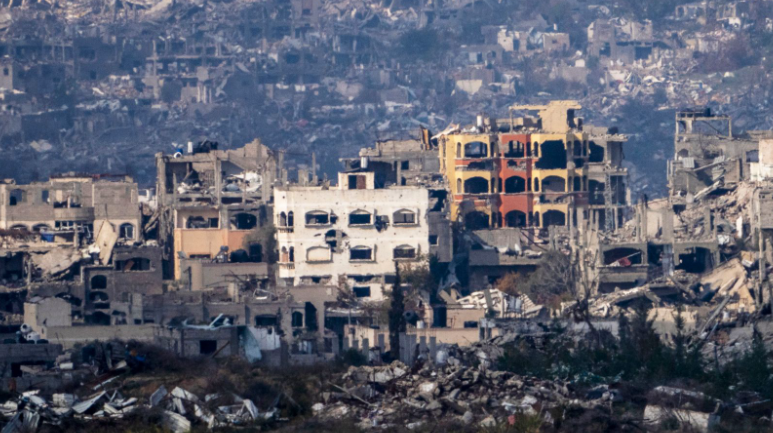 The condition of Gaza caused by war. Recovery is being constantly worked on.
