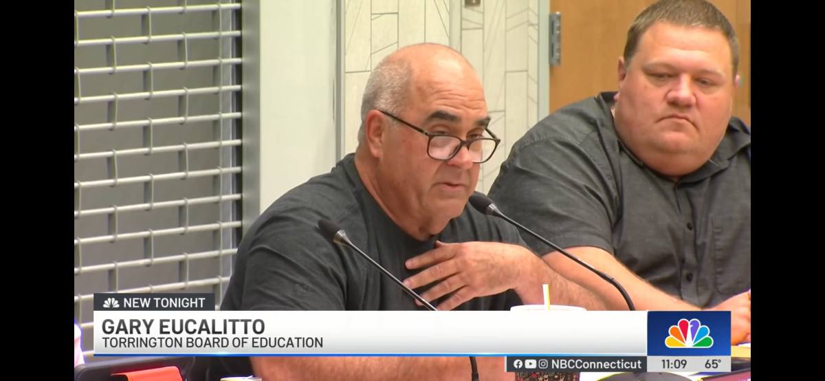 Board of Education members Gary Eucalitto and Jeff Putnam